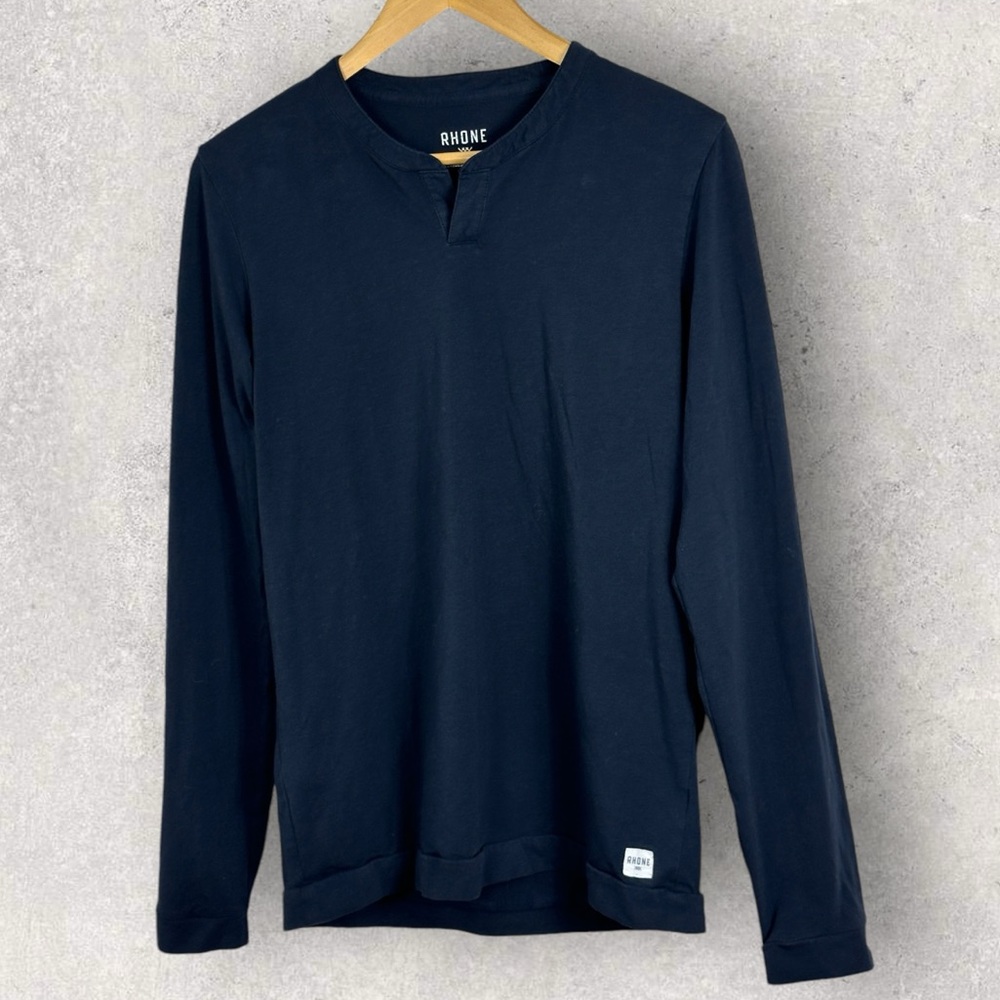 Rhone Everyday Essential Lounge Henley Shirt Navy Blue Mens Size Small Shopbop S - Picture 13 of 13